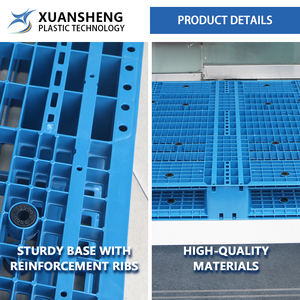 NEXARA Heavy Duty Eco-friendly Euro Plástico Palete 1210 1200x1000x150mm Grade Deck 4-Way Entrada Dupla Face Semicondutores Fábrica - Product Image 5