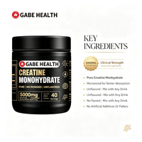 Créatine Monohydrate en Poudre en Gros 200g 40 Doses Pure Micronisée Sans Arôme Adulte Végétalien Sans Produits Laitiers Croissance Musculaire Force