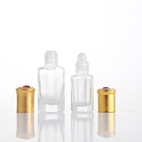 Botol Roll On Minyak Atsiri Kaca Oktagon Bening Kosong Grosir 3ml 6ml 9ml 12ml