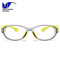 Monture de prescription ovale personnalisée OEM TPEE&TR90, anti-lumière bleue, pour enfants et adolescents, taille 48-16-125, fabricant professionnel