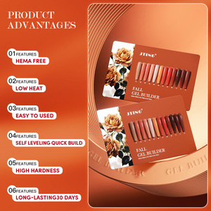 JTING Nouveau Coffret de Gel <span class=keywords><strong>Constructeur</strong></span> Automne 12 Couleurs Gel de Construction pour Ongles 30G Sans TPO HEMA OEM ODM - Product Image 2