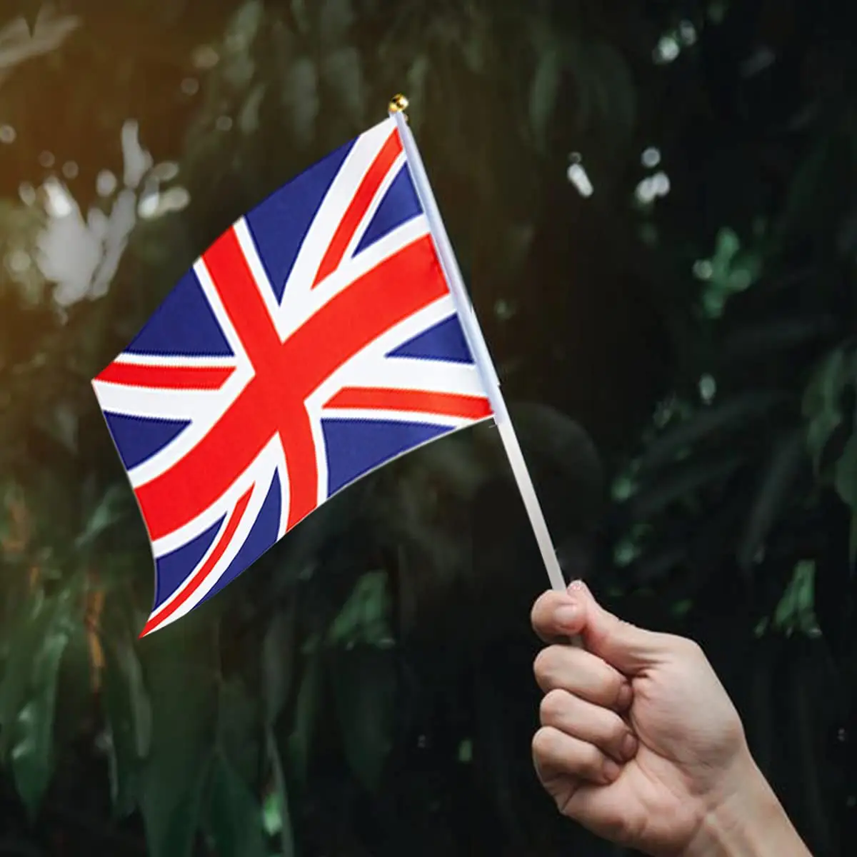 Diskon Besar-besaran Bendera Nasional Dua Sisi Jack Bendera Genggam Inggris Bendera Tangan Beige Inggris