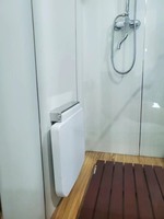 Chaise de baignoire de salle de bain durable avec siège de douche pliable mural de sécurité blanc au design moderne