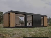 Maison préfabriquée standard américaine Tiny House avec fenêtre française