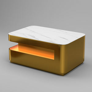 שולחן בר מפלדה זוהרת ישירות מהמפעל לשימוש במועדוני קריוקי ומועדוני לילה - עיצוב מודרני הניתן להתאמה אישית - Product Image 2