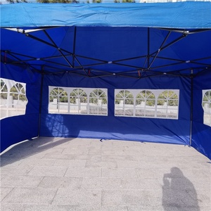 Auvent pare-soleil en acier lourd <span class=keywords><strong>3x3</strong></span>, gazébo Pop-Up pliable avec côtés, livraison gratuite de haute qualité - Product Image 3