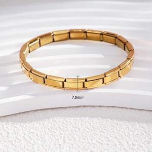 Hot Sell 7Mm Wholesale Italian Charm Ball <b>Beaded</b> <b>Bracelet</b> Cute Stainless Steel <b>Gold</b> Silver Gift Starter - Product Image 3