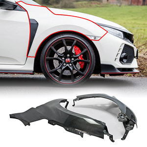 บังโคลนหน้าคาร์บอนแท้สำหรับ Honda FK8 CIVIC TYPE-R - Product Image 1