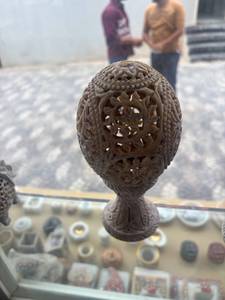 Traditional Handmade Stone Carved Animal Statue Decorative Tabletop Sculpture for Living Room <b>Shelf</b> and Office Display - Product Image 5