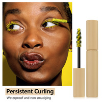 Mascara pour cils coloré avec logo personnalisé, vente en gros, plusieurs teintes, maquillage pour les yeux avec brosse spirale pour les marques de beauté en ligne et les salons