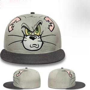 Nouvelles casquettes ajustées originales d'anime, brodées, style Hip Hop, avec motifs Flèche de Cupidon, Ange, Lapin bébé, dessin animé, à visière plate et fermées - Product Image 6