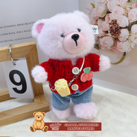 Mainan Boneka Klasik Grosir Mainan Boneka Plush 14-17 cm Kualitas Tinggi Laris Manis Aksesoris Tas Harian Lucu untuk Anak Perempuan Hadiah