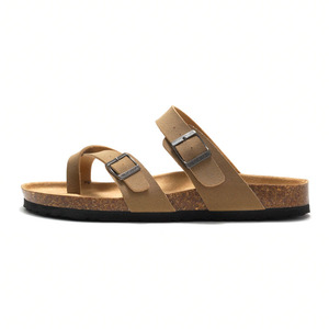 New Summer Men's Cork <strong>Slippers</strong> Fashion Men's Sandals Outdoor Couple Anti Slip Breathable Open Toe Shoes Beach Sandals Men Shoes - Product Image 6