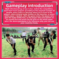 Jeu de tirage à la corde multi-personnes/multi-directionnel pour le plaisir sportif multi-disciplinaire en plein air des hommes