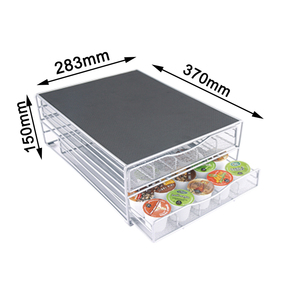 Porte-capsules de café <span class=keywords><strong>Dolce</strong></span> <span class=keywords><strong>Gusto</strong></span>, porte-tasses, en maille métallique, à 2 niveaux, avec câble de 70 capacité, 1 pièce - Product Image 2