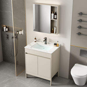 סוג רצפת אלומיניום חדר אמבטיה ארון רחצה הספק גבוה אחסון קרמי משטח שולחן קרמיקה עבור ארון אמבטיה - Product Image 3