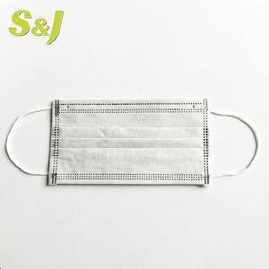 SJ Masker Wajah karbon aktif 4 lapis, masker wajah kain bukan tenun karbon aktif tahan debu lipat - Product Image 5