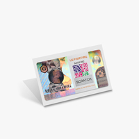 Custom 3d Qr Code Serienummer Hologram Sticker Tamper Evident Veiligheidslabel