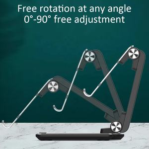 Soporte portátil de aluminio <span class=keywords><strong>para</strong></span> escritorio, aparatos de oficina geniales y plegables de primera calidad <span class=keywords><strong>para</strong></span> teléfono móvil, soporte <span class=keywords><strong>para</strong></span> grabación de escritorio <span class=keywords><strong>para</strong></span> <span class=keywords><strong>iPhone</strong></span> y Samsung - Product Image 3