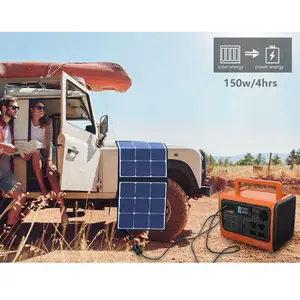 Generator Ac200Max Aufgeladen durch tragbare Solarstrom module Solarstrom anlage für Camping-Elektrizität werke