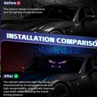 Lemombo Aluminium USB Animierte Dämonenaugen LED-Matrix-Panel-Display Neuzustand Offroad-Innenbeleuchtung für SUVs Windschutzscheibe