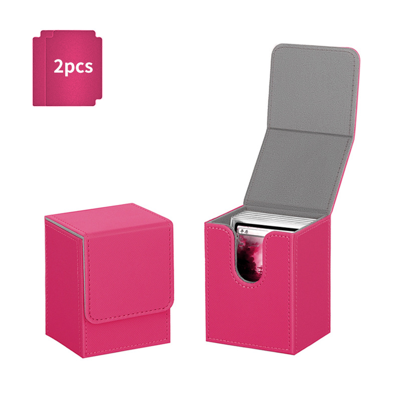 Scatola verticale inserto - 100 rosso rosa - 2 carte rosso rosa e nere