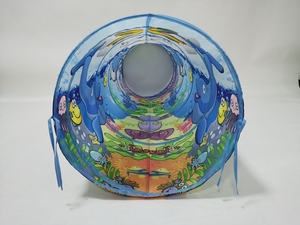 نفق بلاستيكي للأطفال باللون الأزرق اللطيف للاستخدام المنزلي، لعبة رياضية قابلة للطي وسهلة التنفس للأطفال من 5-7 سنوات، بيع بالجملة بأسعار رخيصة - Product Image 3