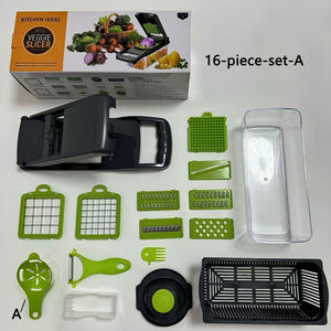 Outils de cuisine pour fruits et légumes Hachoir à légumes manuel <span class=keywords><strong>multifonction</strong></span> Coupe-oignons et carottes Trancheuse à légumes - Product Image 4