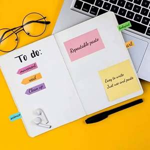 JX428 Promotional Customized Pad Paper Stickers Index Rectangular Desktop <b>Sticky</b> <b>Note</b> Set Leather Box Memo Pad With Custom Logo - Product Image 5