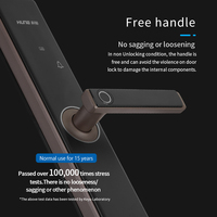 Serrure de porte intelligente HUNE UL, biométrique, digitale, sans clé, intelligente, WiFi, Tuya, TTlock, poignée de porte électronique, ignifuge, serrure intelligente