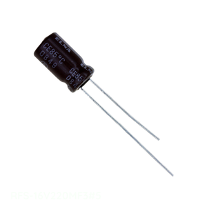 Condensateur original 22 uF en aluminium 22UF 20% 16V RADIAL TH RFS-16V220MF3 # Condensateur à 5 trous traversants - Product Image 1