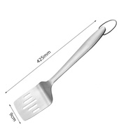 Ensemble d'outils de barbecue haut de gamme en acier inoxydable avec logo personnalisé, spatule longue, fourchette, pinces, résistant à la chaleur et durable