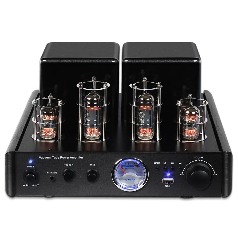 Blue tooth 30w * 2 Tube Amplifier 2.0 Channel Vacuum Usb Stereo Hifi Home Audio Classe Digital AB Power Amplifier Headphone Amp