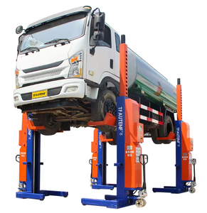 TFAUTENF Pont élévateur mobile à 4 colonnes de 30 tonnes, 7,5 tonnes/colonne unique, alimenté par batterie avec antenne sans fil pour camions lourds - Product Image 2