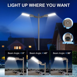 ไฟถนน LED NGT 450W IP65 สำหรับภายนอกอาคาร ความสว่าง 63000LM สว่างพิเศษ เหมาะสำหรับลานจอดรถ มีสินค้าในสหรัฐอเมริกา ได้รับการรับรองมาตรฐาน UL ETL - Product Image 4