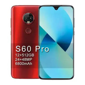 ロック解除された格安電話販売用S60Pro6.7インチオリジナル電話大容量メモリ6800mAh 4G 5g携帯電話Androidスマートフォン電話