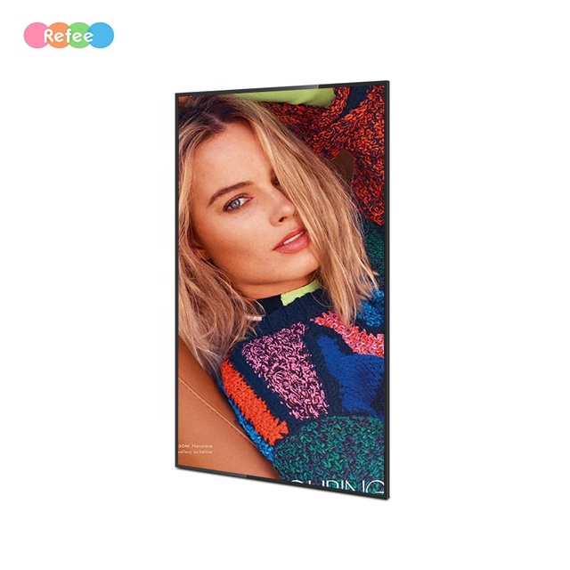 4K Android LCD Digital Signage Wall Mount Advertising Player Built-In Wi-Fi Speaker Customizable Sizes Slim Video Display