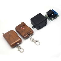 Vente chaude 4 porte-clés couvercle coulissant en métal noir 433MHz télécommande sans fil