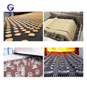 Nhà Máy Tự Chế Biến Uốn Cho Bánh Quy Nướng Lò Thép Không Gỉ Dây Đồng Bằng Dệt Chuỗi Liên Kết Lưới - Product Image 6