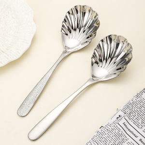 ช้อนเสิร์ฟเปลือกหอยดีไซน์หรูหรา ทำจากสแตนเลส 304 ออกแบบอย่างสร้างสรรค์ เหมาะสำหรับงานปาร์ตี้และโรงแรม - Product Image 2