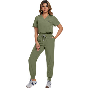 42122 Uniformes médicaux tissés OEM |   Ensemble de blouses médicales unisexes personnalisables à manches courtes, séchage rapide, plusieurs poches, coupe ergonomique pour - Product Image 3