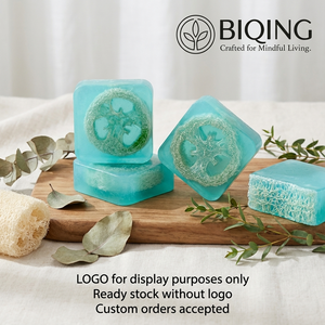 Jabón Herbal Artesanal al por Mayor, Barra Exfoliante de Lufa con Logotipo Personalizado, Fabricante de Jabón Calmante para la Piel Procesado en Frío ODM/OEM - Product Image 3