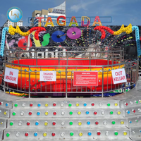 Attrazione da Luna Park Elettrica per Esterni, Macchina da Gioco Emozionante per Adulti, Tagada Dancing Disco