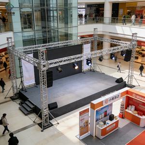 Sistema de Escenario Resistente para Eventos con Techo, Estructura de Aluminio, Estructura de Iluminación Ajustable para Eventos, Conciertos, Estructura de Escenario - Product Image 6