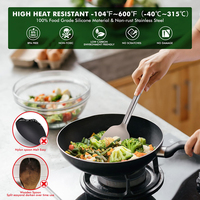 TOALLWIN 2026 – Nouveauté Tendance : Ensemble d'ustensiles de cuisine en silicone et acier inoxydable avec support