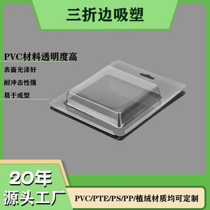 บรรจุภัณฑ์พลาสติกใส PVC แบบพับขอบ พร้อมการ์ดแทรก สำหรับของขวัญ งานฝีมือ ผลิตที่ซัวเถา ปรับแต่งได้ - Product Image 5