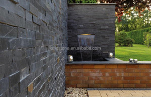 Rivestimento Murale 3D <span class=keywords><strong>in</strong></span> Ardesia Nera per Interni ed Esterni, Resistente all'Erosione e agli Acidi, Finitura Lucida, <span class=keywords><strong>Pietra</strong></span> Decorativa per Uso Esterno - Product Image 3