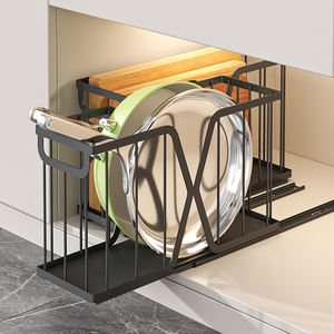 Panier de rangement de style tiroir pour armoire de cuisine sous l'évier, pour ranger les casseroles et les poêles - Product Image 3