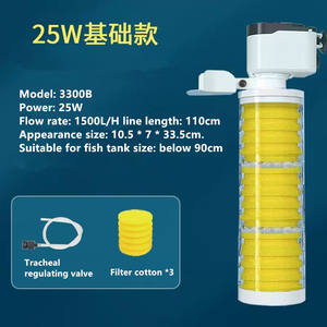 스폰지 Bulit-in 어항 필터 펌프 내부 캐니스터 멀티 레이어 수족관 필터 - Product Image 2