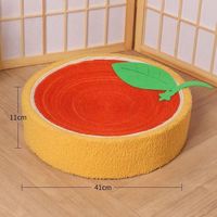 Lit-griffoir pour chat, résistant à l'usure et anti-déchirures, bac à griffer rond pour chat, lit pour chat intégré, grand jouet à griffer pour chat